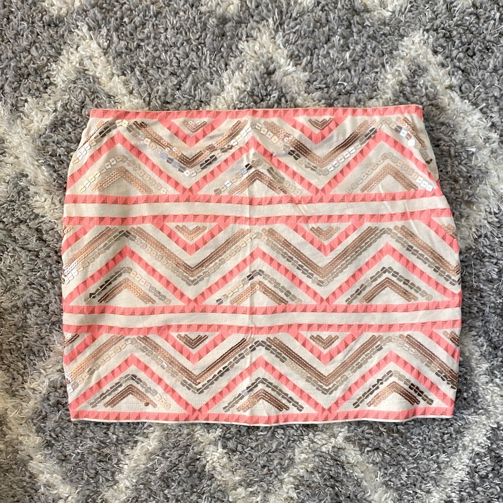 Express Sequin Skirt